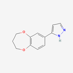 3-(3,4-dihydro-2H-benzo[b][1,4]dioxepin-7-yl)-1H-pyrazole