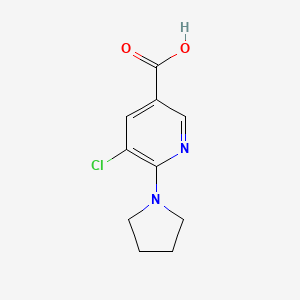 5-Chloro-6-(pyrrolidin-1-yl)nicotinic acid