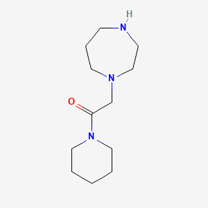 molecular formula C12H23N3O B3033378 2-(1,4-Diazepan-1-yl)-1-(piperidin-1-yl)ethanone CAS No. 1019366-29-0