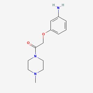 molecular formula C13H19N3O2 B3033379 2-(3-Aminophenoxy)-1-(4-methylpiperazin-1-yl)ethan-1-one CAS No. 1019367-37-3