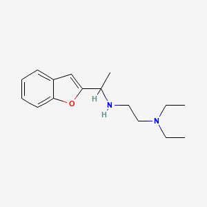 molecular formula C16H24N2O B3033382 N'-[1-(1-苯并呋喃-2-基)乙基]-N,N-二乙基乙烷-1,2-二胺 CAS No. 1019468-74-6