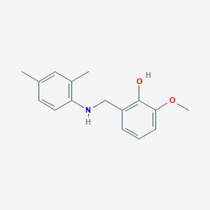 molecular formula C16H19NO2 B3033391 2-{[(2,4-Dimethylphenyl)amino]methyl}-6-methoxyphenol CAS No. 1019490-10-8