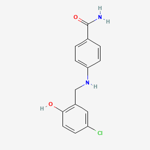 4-[(5-Chloro-2-hydroxybenzyl)amino]benzamide