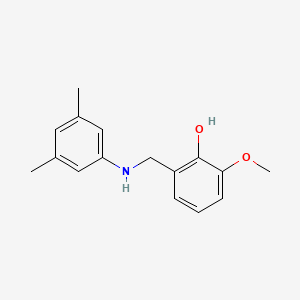 molecular formula C16H19NO2 B3033399 2-{[(3,5-Dimethylphenyl)amino]methyl}-6-methoxyphenol CAS No. 1019514-63-6