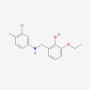 2-{[(3-Chloro-4-methylphenyl)amino]methyl}-6-ethoxyphenol