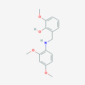 2-{[(2,4-Dimethoxyphenyl)amino]methyl}-6-methoxyphenol
