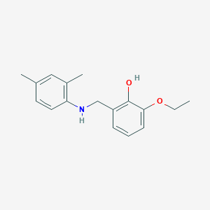 molecular formula C17H21NO2 B3033409 2-{[(2,4-Dimethylphenyl)amino]methyl}-6-ethoxyphenol CAS No. 1019566-02-9