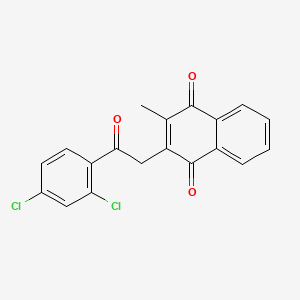 molecular formula C19H12Cl2O3 B3033412 2-[2-(2,4-Dichlorophenyl)-2-oxoethyl]-3-methylnaphthoquinone CAS No. 101959-63-1