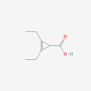 molecular formula C8H12O2 B303342 2,3-Diethylcycloprop-2-ene-1-carboxylic acid 
