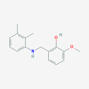 molecular formula C16H19NO2 B3033432 2-{[(2,3-Dimethylphenyl)amino]methyl}-6-methoxyphenol CAS No. 1021054-01-2