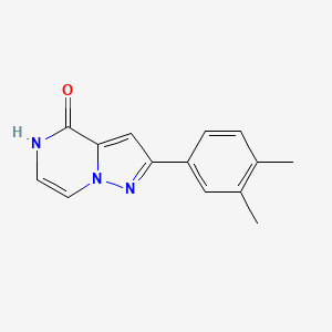 molecular formula C14H13N3O B3033441 2-(3,4-dimethylphenyl)pyrazolo[1,5-a]pyrazin-4(5H)-one CAS No. 1021262-12-3