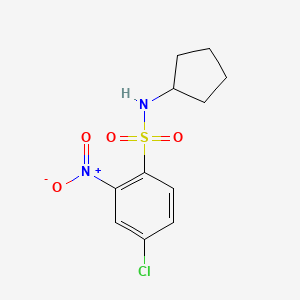 ((4-Chloro-2-nitrophenyl)sulfonyl)cyclopentylamine