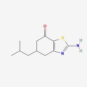 2-Amino-5-(2-methylpropyl)-4,5,6-trihydrobenzothiazol-7-one