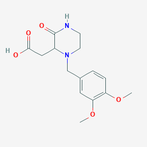 2-[1-(3,4-Dimethoxybenzyl)-3-oxo-2-piperazinyl]-acetic acid