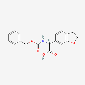 2-{[(Benzyloxy)carbonyl]amino}-2-(2,3-dihydro-1-benzofuran-6-yl)acetic acid