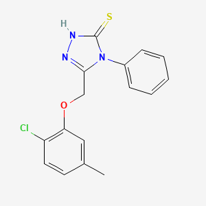 3-[(2-chloro-5-methylphenoxy)methyl]-4-phenyl-1H-1,2,4-triazole-5-thione