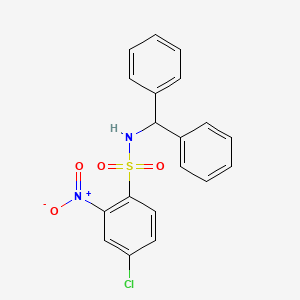 (Diphenylmethyl)((4-chloro-2-nitrophenyl)sulfonyl)amine