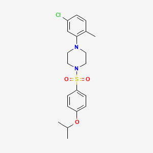 4-(5-Chloro-2-methylphenyl)-1-((4-(isopropoxy)phenyl)sulfonyl)piperazine