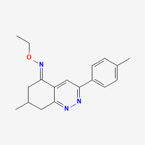 (E)-N-Ethoxy-7-methyl-3-(4-methylphenyl)-7,8-dihydro-6H-cinnolin-5-imine