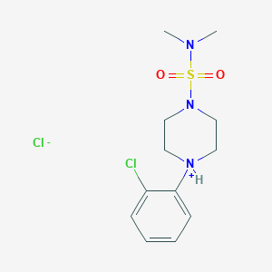 molecular formula C12H19Cl2N3O2S B3033478 1-(2-Chlorophenyl)-4-[(dimethylamino)sulfonyl]hexahydropyrazin-1-ium chloride CAS No. 1029989-21-6