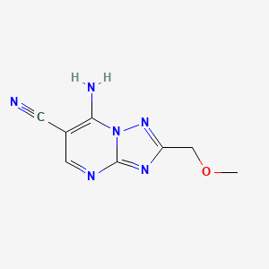 molecular formula C8H8N6O B3033483 7-Amino-2-(methoxymethyl)-[1,2,4]triazolo[1,5-a]pyrimidine-6-carbonitrile CAS No. 1030419-72-7