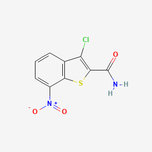 molecular formula C9H5ClN2O3S B3033486 3-Chloro-7-nitro-1-benzothiophene-2-carboxamide CAS No. 1030513-34-8