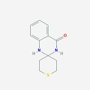 molecular formula C12H14N2OS B3033492 2',3',5',6'-tetrahydro-1H-spiro[quinazoline-2,4'-thiopyran]-4(3H)-one CAS No. 1031148-75-0