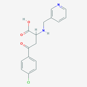 molecular formula C16H15ClN2O3 B3033494 4-(4-氯苯基)-4-氧代-2-((3-吡啶甲基)氨基)丁酸 CAS No. 1031208-58-8