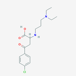 4-(4-Chlorophenyl)-2-{[3-(diethylamino)propyl]amino}-4-oxobutanoic acid