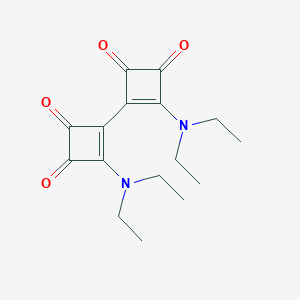 molecular formula C16H20N2O4 B303350 3,3'-Bis(diethylamino)-4,4'-bis(cyclobut-3-ene)-1,1',2,2'-tetrone 