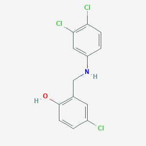 4-Chloro-2-{[(3,4-dichlorophenyl)amino]methyl}phenol