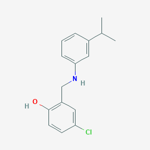 4-Chloro-2-{[(3-isopropylphenyl)amino]methyl}phenol