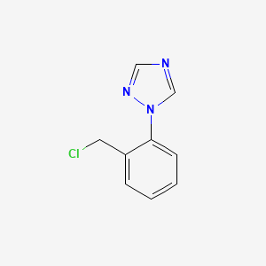 molecular formula C9H8ClN3 B3033514 1-(2-(氯甲基)苯基)-1H-1,2,4-三唑 CAS No. 1038975-25-5