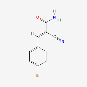 molecular formula C10H7BrN2O B3033530 (E)-3-(4-Bromophenyl)-2-cyanoacrylamide CAS No. 104127-29-9