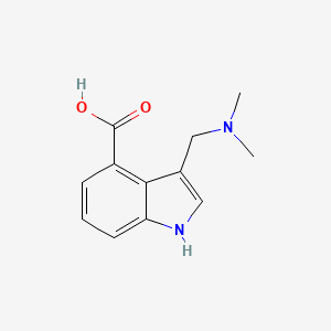 molecular formula C12H14N2O2 B3033540 3-((dimethylamino)methyl)-1H-indole-4-carboxylic acid CAS No. 104510-18-1