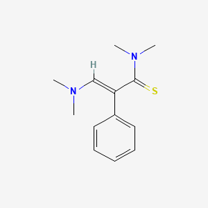 molecular formula C13H18N2S B3033545 3-(dimethylamino)-N,N-dimethyl-2-phenyl-2-propenethioamide CAS No. 104721-82-6