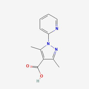 molecular formula C11H11N3O2 B3033554 3,5-dimethyl-1-(pyridin-2-yl)-1H-pyrazole-4-carboxylic acid CAS No. 1052552-25-6