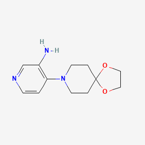 molecular formula C12H17N3O2 B3033556 4-(1,4-Dioxa-8-azaspiro[4.5]decan-8-yl)pyridin-3-amine CAS No. 1052705-56-2