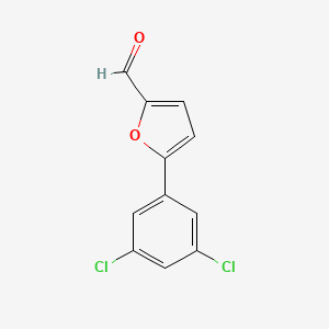 molecular formula C11H6Cl2O2 B3033569 5-(3,5-Dichlorophenyl)furan-2-carbaldehyde CAS No. 106827-27-4
