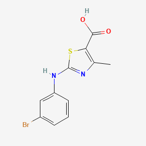 molecular formula C11H9BrN2O2S B3033573 2-((3-Bromophenyl)amino)-4-methyl-1,3-thiazole-5-carboxylic acid CAS No. 1071328-75-0