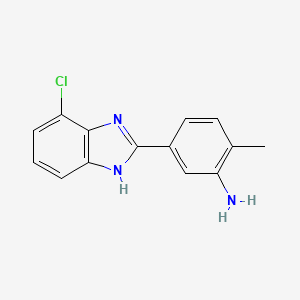 5-(7-chloro-1H-benzimidazol-2-yl)-2-methylaniline