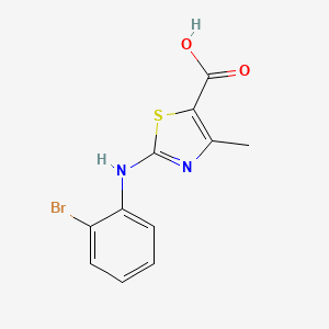 2-((2-Bromophenyl)amino)-4-methyl-1,3-thiazole-5-carboxylic acid