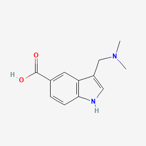 molecular formula C12H14N2O2 B3033583 3-[(dimethylamino)methyl]-1H-indole-5-carboxylic acid CAS No. 1071914-67-4