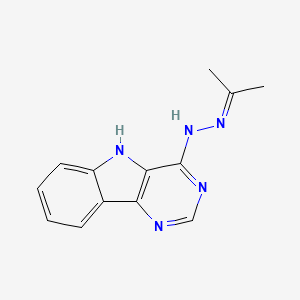 N-(propan-2-ylideneamino)-5H-pyrimido[5,4-b]indol-4-amine