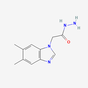 molecular formula C11H14N4O B3033592 2-(5,6-二甲基-1H-苯并咪唑-1-基)乙酰肼 CAS No. 107902-99-8