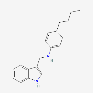 molecular formula C19H22N2 B3033596 4-丁基-N-(1H-吲哚-3-基甲基)苯胺 CAS No. 1081135-30-9