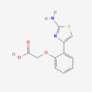 [2-(2-Amino-1,3-thiazol-4-yl)phenoxy]acetic acid