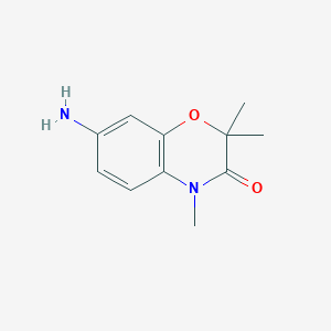 molecular formula C11H14N2O2 B3033600 7-Amino-2,2,4-trimethyl-2H-benzo[b][1,4]oxazin-3(4H)-one CAS No. 1082195-25-2