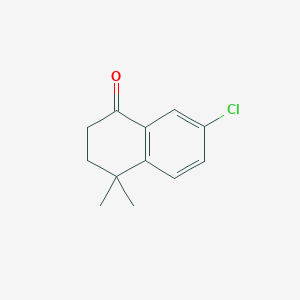 molecular formula C12H13ClO B3033601 7-Chloro-4,4-dimethyl-3,4-dihydronaphthalen-1(2H)-one CAS No. 1082267-76-2