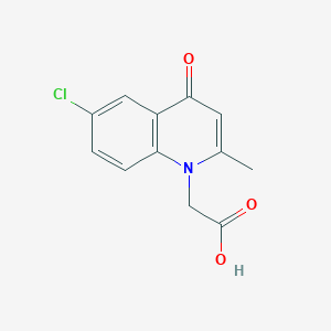molecular formula C12H10ClNO3 B3033608 (6-chloro-2-methyl-4-oxoquinolin-1(4H)-yl)acetic acid CAS No. 1083197-18-5